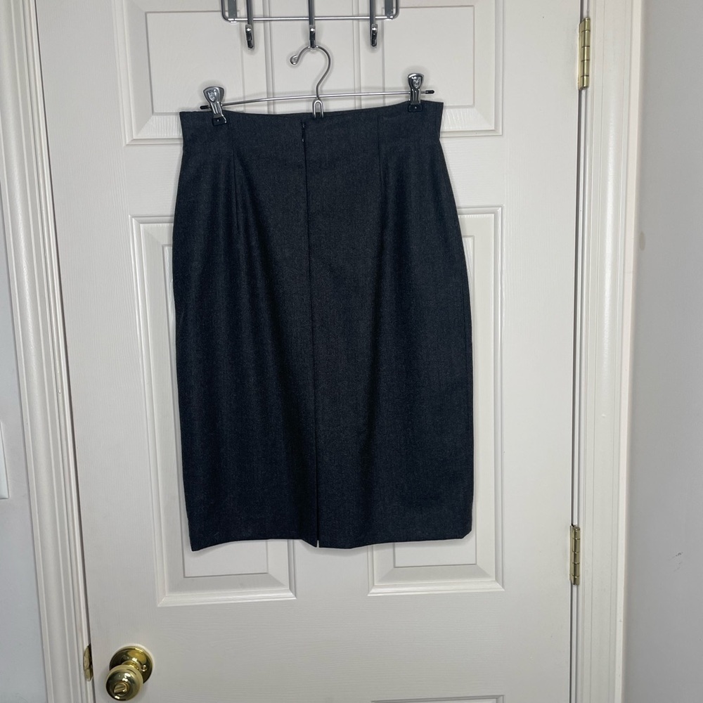 Burberry’s of London Vintage charcoal grey wool pencil skirt 10